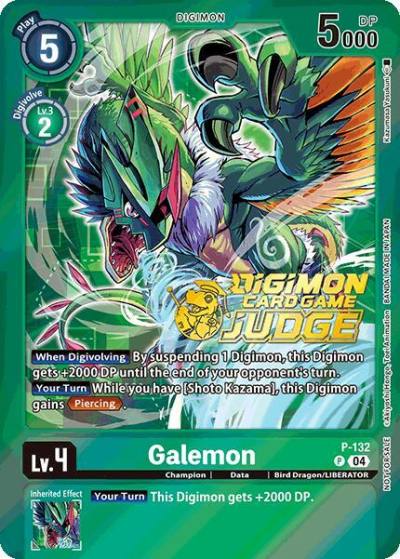 Galemon Judge Pack 2025 Wave 1 P-132 P Digimon Promotion Cards Digimon card