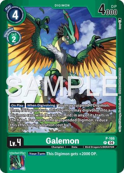 Galemon P-166 P Limited Card Pack -Billion Bullet- Digimon card