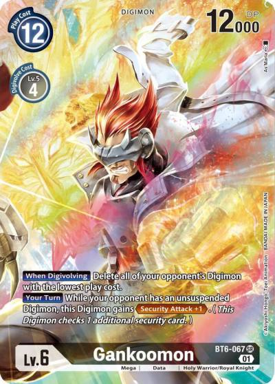 Gankoomon Alternate Art BT6-067 SR Double Diamond Digimon card