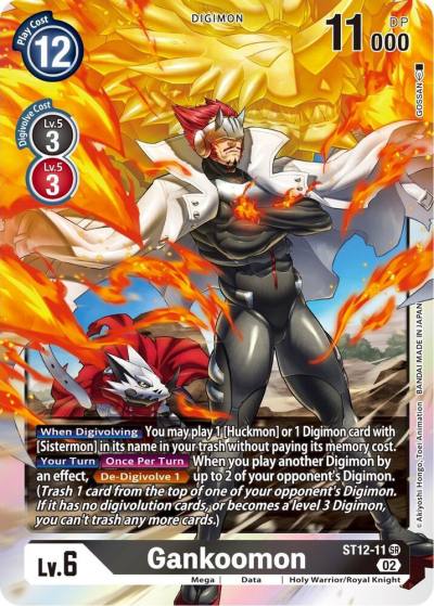 Gankoomon ST12-11 SR Starter Deck 12: Jesmon Digimon card