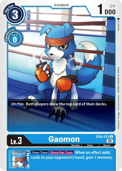 Gaomon EX4-015 U Alternative Being Booster Digimon card