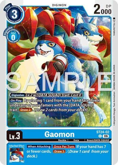 Gaomon ST24-02 C Starter Deck 24: Data Squad Digimon card