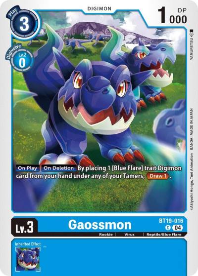 Gaossmon BT19-016 C Release Special Booster 2.5 Digimon card