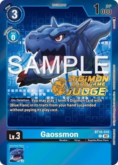 Gaossmon Judge Pack 5 BT10-018 C Xros Encounter Digimon card