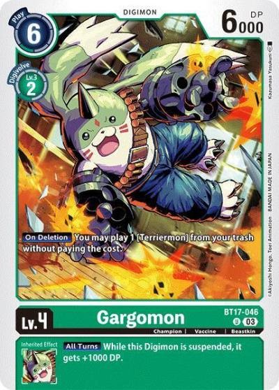 Gargomon BT17-046 U Secret Crisis Digimon card