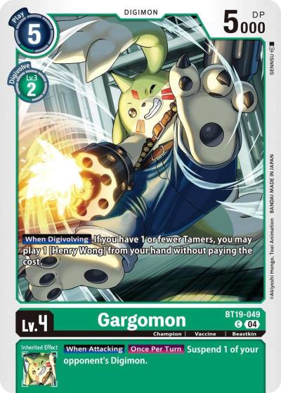 Gargomon BT19-049 C Release Special Booster 2.5 Digimon card