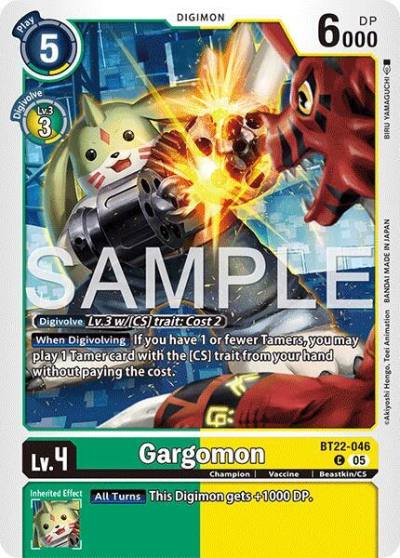 Gargomon BT22-046 C Cyber Eden Digimon card