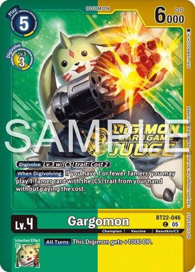 Gargomon Judge Pack 2025 Wave 2 BT22-046 C Cyber Eden Digimon card