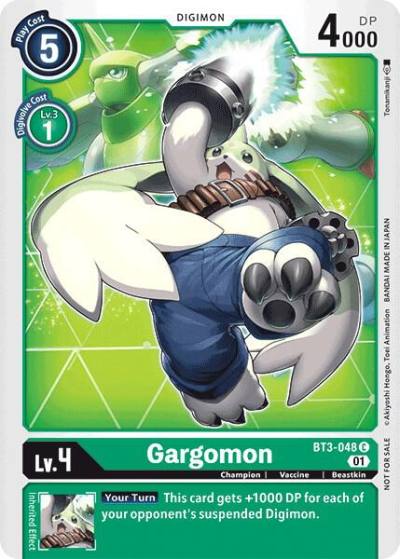 Gargomon Winner Pack Next Adventure BT3-048 C Release Special Booster 1.0 Digimon card