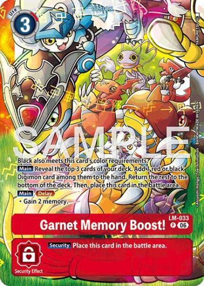 Garnet Memory Boost! Alternate Art LM-033 P Starter Deck 23: Beatbreak Digimon card