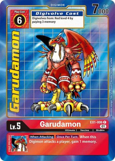 Garudamon Alternate Art EX1-006 C Classic Collection Digimon card