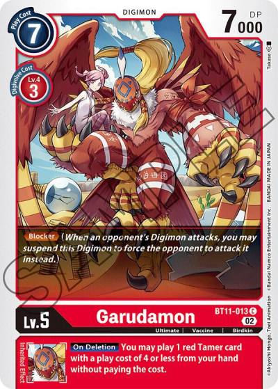 Garudamon Foil BT11-013 C Dimensional Phase Digimon card