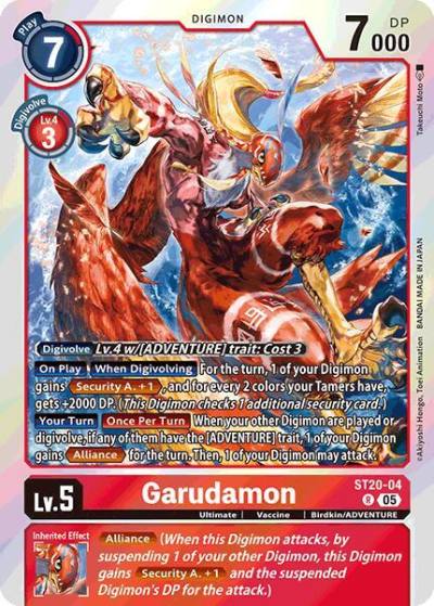 Garudamon ST20-04 R Starter Deck 20: Protector of Light Digimon card