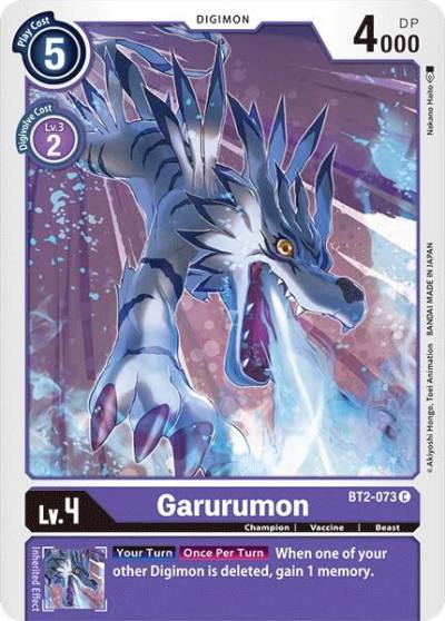 Garurumon BT2-073 C Release Special Booster 1.0 Digimon card