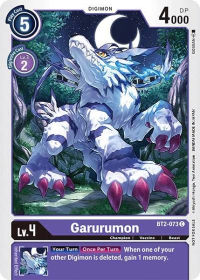 Garurumon Official Tournament Pack Vol3 BT2-073 C Release Special Booster 1.0 Digimon card