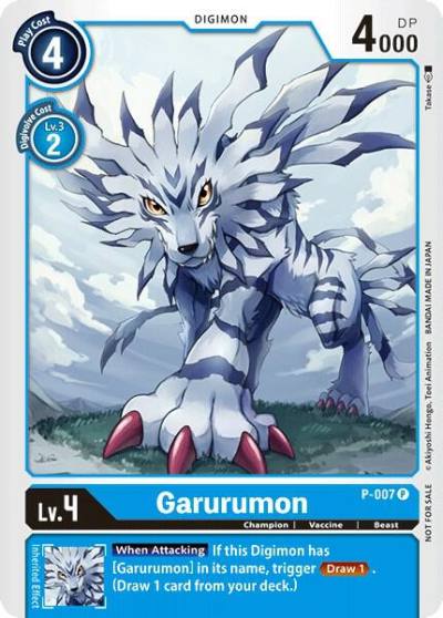 Garurumon P-007 P Digimon Promotion Cards Digimon card