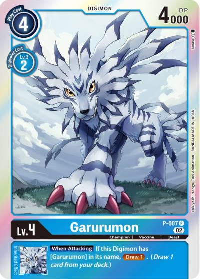 Garurumon Resurgence Booster Reprint P-007 P Resurgence Booster Digimon card