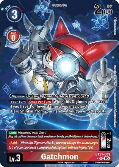 Gatchmon Alternate Art BT21-009 R World Convergence Digimon card