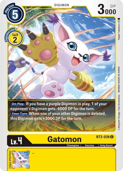 Gatomon BT2-036 U Release Special Booster 1.5 Digimon card