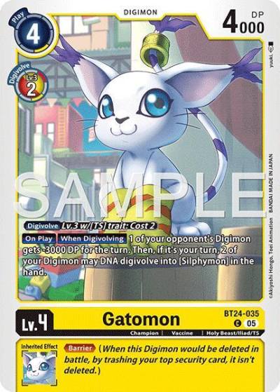 Gatomon BT24-035 C Time Stranger Digimon card