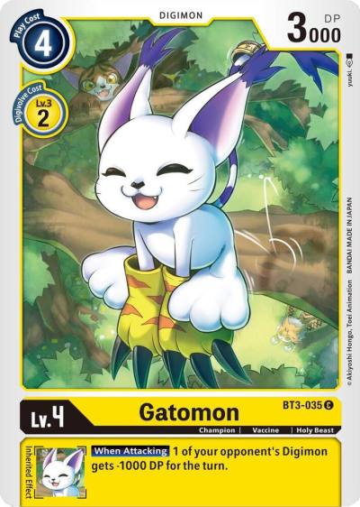 Gatomon BT3-035 C Release Special Booster 1.5 Digimon card