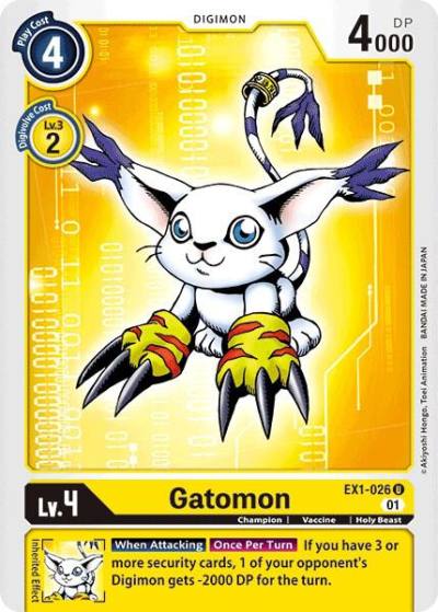Gatomon EX1-026 U Classic Collection Digimon card