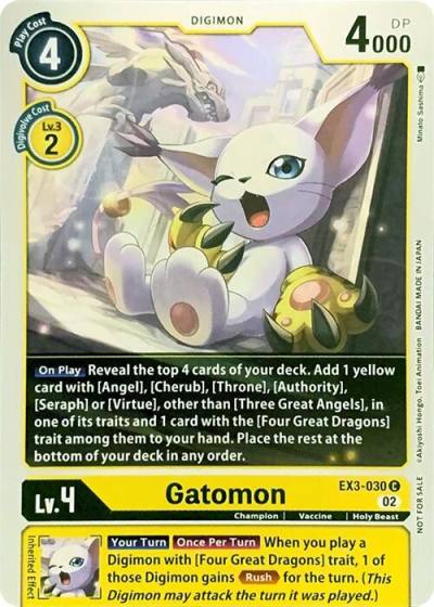 Gatomon EX3-030 C Revision Pack Cards Digimon card