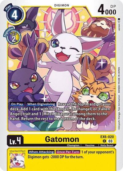 Gatomon EX6-020 C Infernal Ascension Digimon card