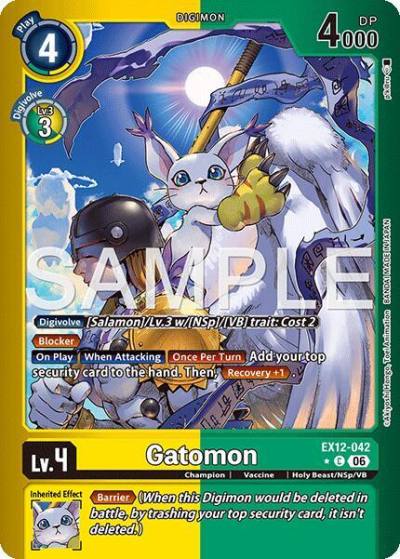 Gatomon Limited Foil EX12-042 C Digital World Shambala Digimon card
