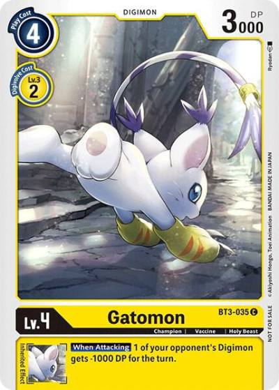 Gatomon Official Tournament Pack Vol3 BT3-035 C Release Special Booster 1.0 Digimon card