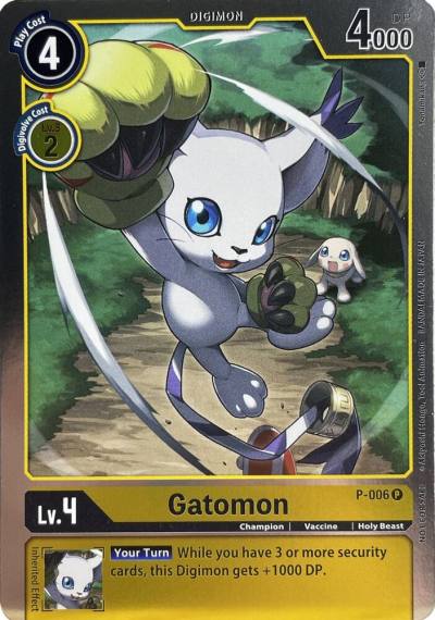 Gatomon P-006 P Digimon Promotion Cards Digimon card