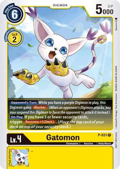 Gatomon P-031 P Digimon Promotion Cards Digimon card