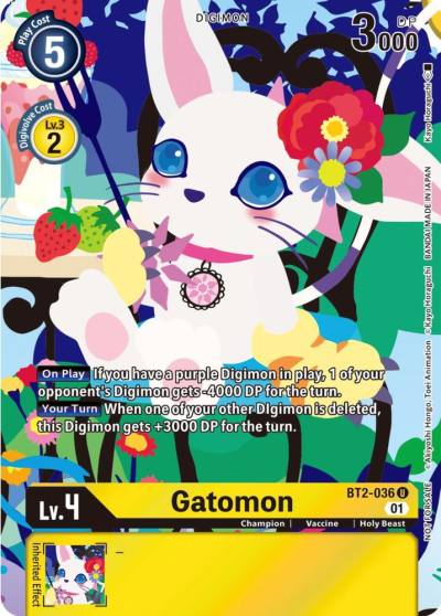 Gatomon Tamers Card Set 2 Floral Fun BT2-036 U Release Special Booster 1.0 Digimon card