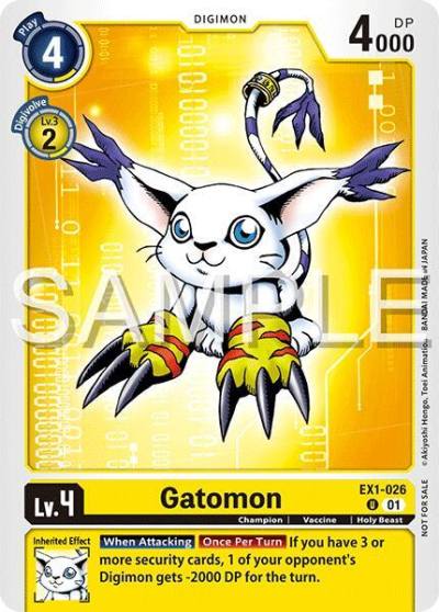 Gatomon Time Stranger Demo Deck EX1-026 U Digimon Demo Deck Exclusive Cards Digimon card