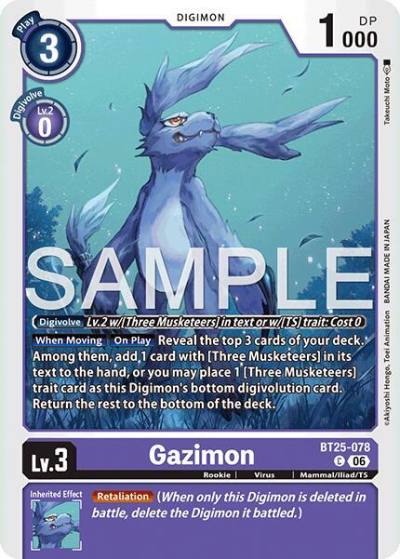 Gazimon BT25-078 C Dual Revolution Digimon card