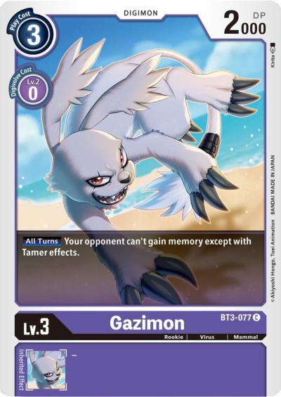 Gazimon BT3-077 C Release Special Booster 1.5 Digimon card