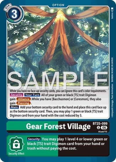Gear Forest Village BT25-099 U Dual Revolution Digimon card