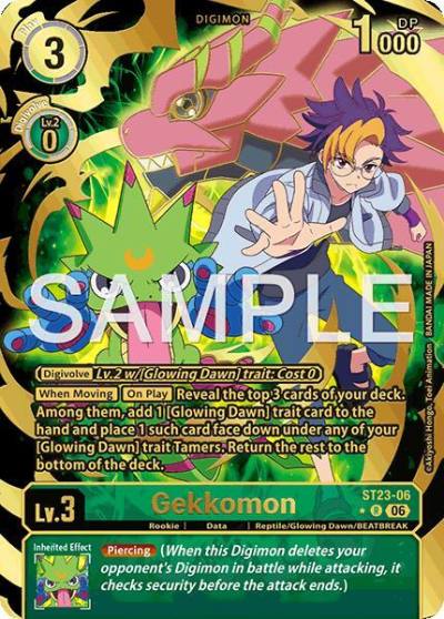Gekkomon Rare Pull ST23-06 R Starter Deck 23: Beatbreak Digimon card