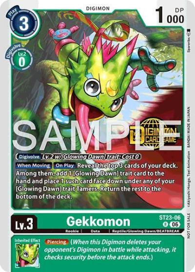Gekkomon Welcome Tamers Pack Vol2 ST23-06 R Starter Deck 23: Beatbreak Release Event Cards Digimon card