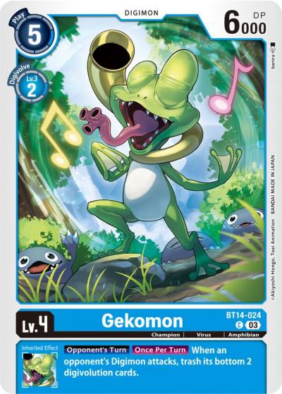 Gekomon BT14-024 C Blast Ace Digimon card