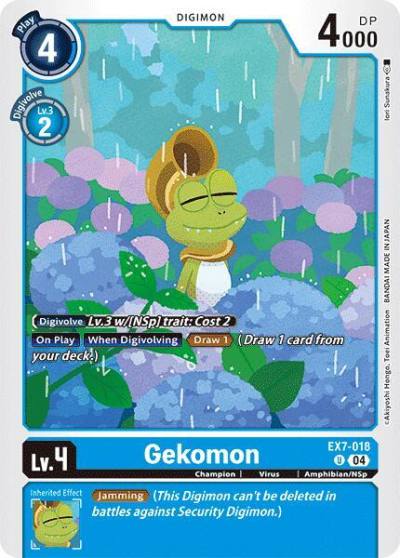 Gekomon EX7-018 U Digimon LIBERATOR Digimon card