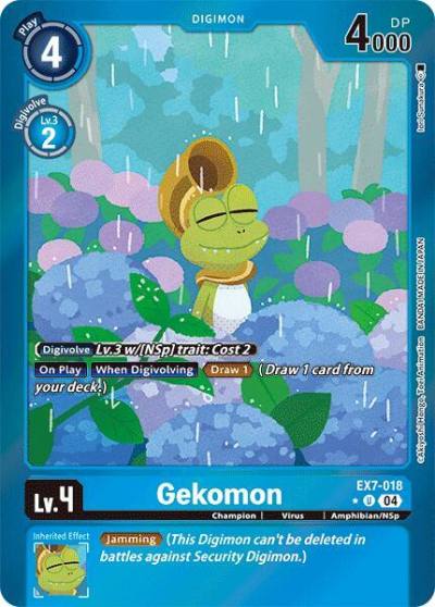 Gekomon Foil EX7-018 U Digimon LIBERATOR Digimon card