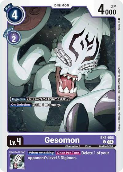 Gesomon EX8-058 C Chain of Liberation Digimon card