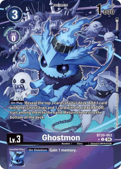 Ghostmon Alternate Art BT20-063 U Release Special Booster 2.5 Digimon card