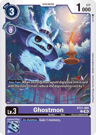 Ghostmon BT21-065 C World Convergence Digimon card