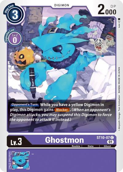 Ghostmon ST10-07 C Starter Deck 10: Parallel World Tactician Digimon card