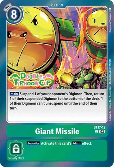 Giant Missile ST17-12 U Starter Deck 17: Double Typhoon Advanced Deck Set Pre-Release Cards Digimon card