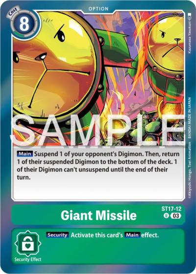 Giant Missile ST17-12 U Starter Deck 17: Double Typhoon Advanced Deck Set Digimon card