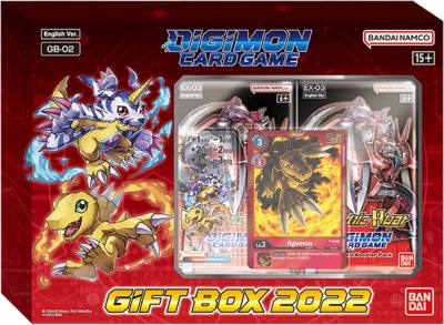 Gift Box 2022 Agumon and Gabumon  Draconic Roar Digimon card