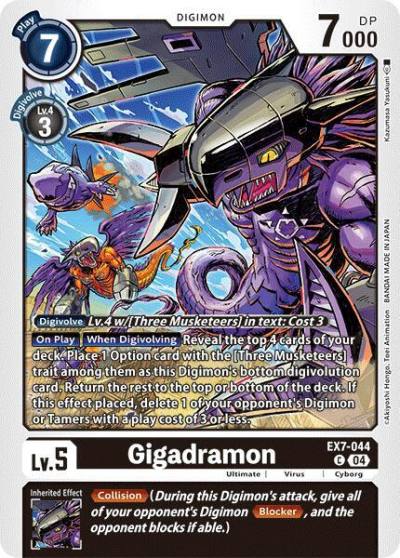 Gigadramon EX7-044 C Digimon LIBERATOR Digimon card